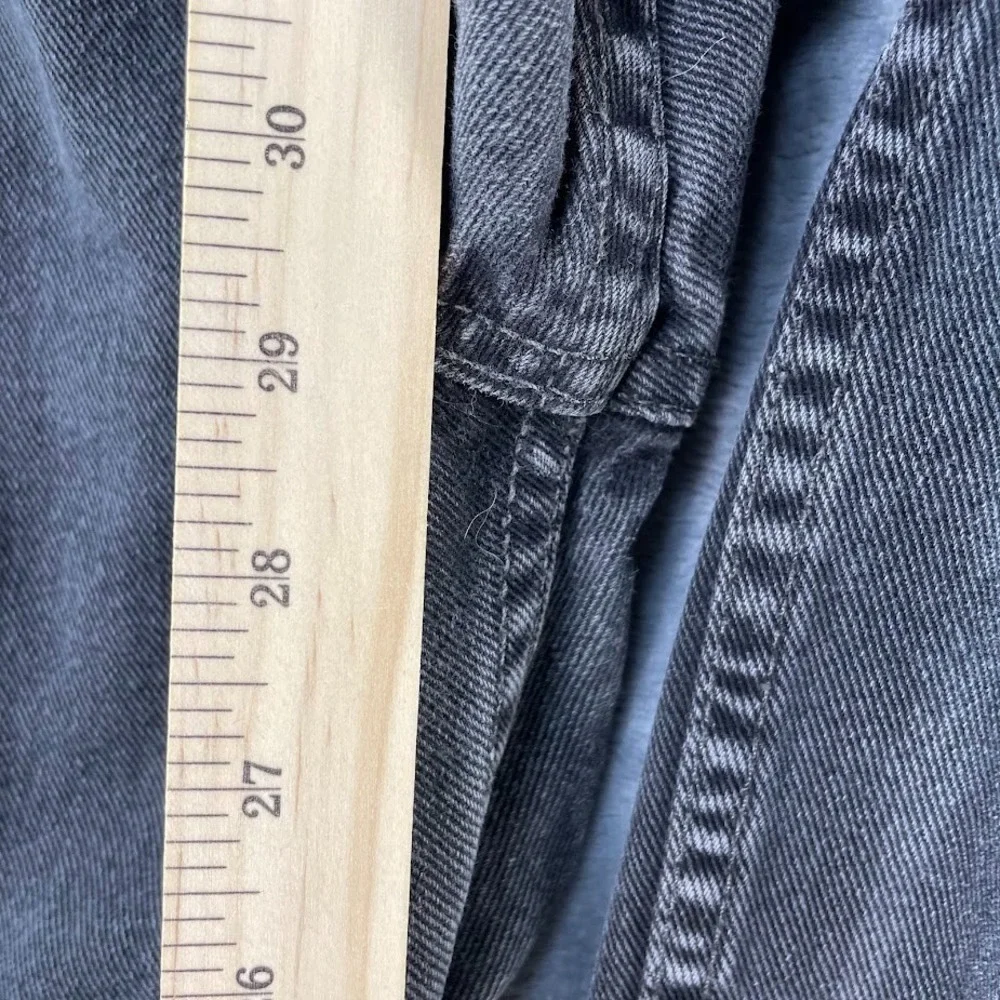 Vtg Levis 505 Jeans Red Tab 38x30 Fits 36x29 Distressed Black Faded Canada 90s